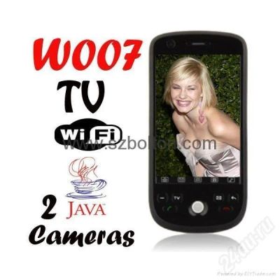 Лот: 401801. Фото: 1. W007 копия HTC, одновременно 2... Кнопочные мобильные телефоны