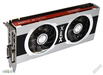 Лот: 12523708. Фото: 1. XFX Radeon HD 7870 Double D Black... Видеокарты