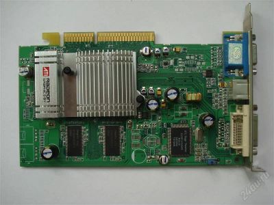 Лот: 1266134. Фото: 1. Видеокарта AGP Radeon 9550 128Mb. Видеокарты