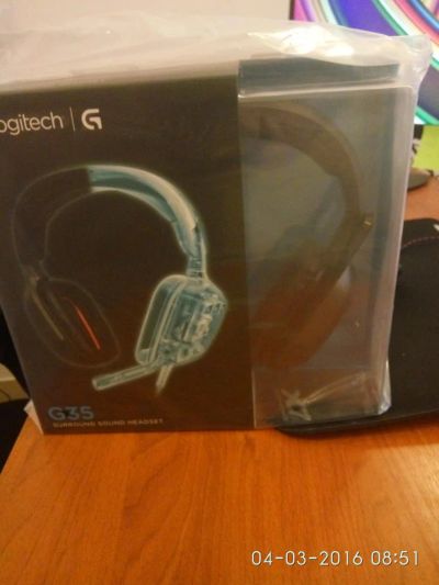 Лот: 7036414. Фото: 1. Гарнитура Logitech PC G35 981-000549. Акустические системы