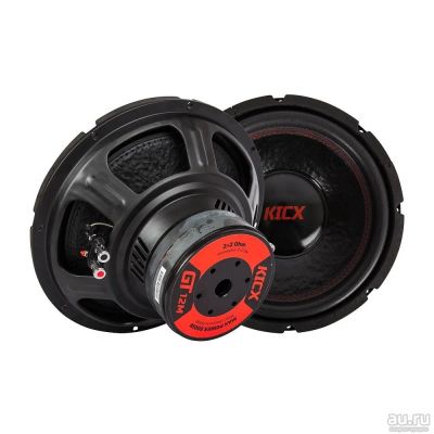 Лот: 15162063. Фото: 1. Kicx GT 12M, (2+2 Ом) 12", мощность... Сабвуферы