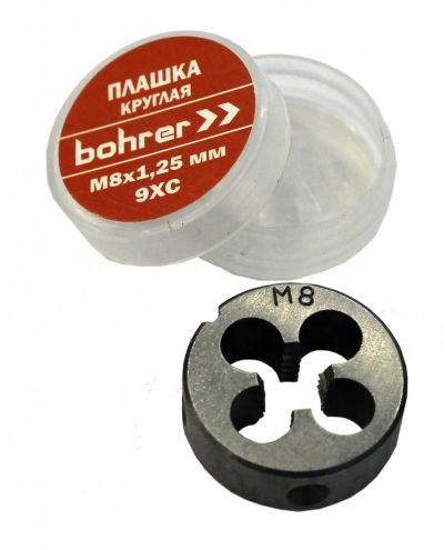 Лот: 16481580. Фото: 1. Плашка Bohrer круглая М4,0 х 0... Расходные материалы, сменные насадки