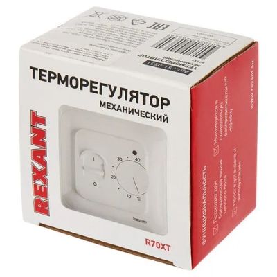 Лот: 19832747. Фото: 1. Терморегулятор REXANt R70XT белый. Электроустановочные изделия