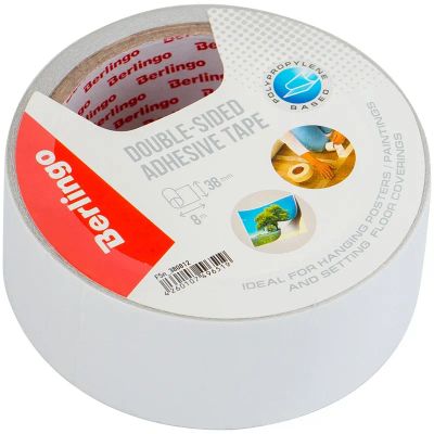 Лот: 20035353. Фото: 1. Клейкая лента двухсторонняя 38мм... Другое (канцелярские и офисные товары)