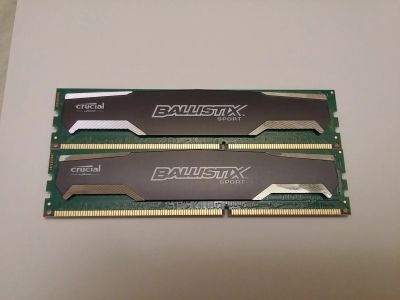 Лот: 12533772. Фото: 1. DDR3 Crucial Ballistix Sport... Оперативная память