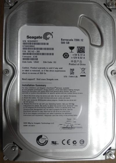 Лот: 6182876. Фото: 1. Жесткий диск (винт, HDD) Seagate... Жёсткие диски (HDD)