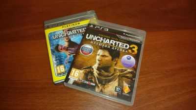 Лот: 6258442. Фото: 1. Uncharted 2 и 3. Диски на PS3. Игры для консолей