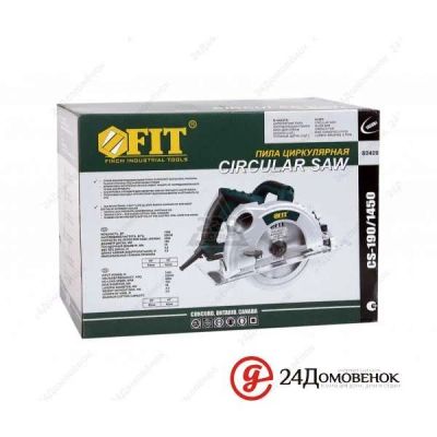 Лот: 12745664. Фото: 1. Пила циркулярная FIT 1450Вт 190мм... Электроинструмент