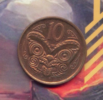 Лот: 5305021. Фото: 1. новая зеландия 10 центов 2006... Австралия и Океания