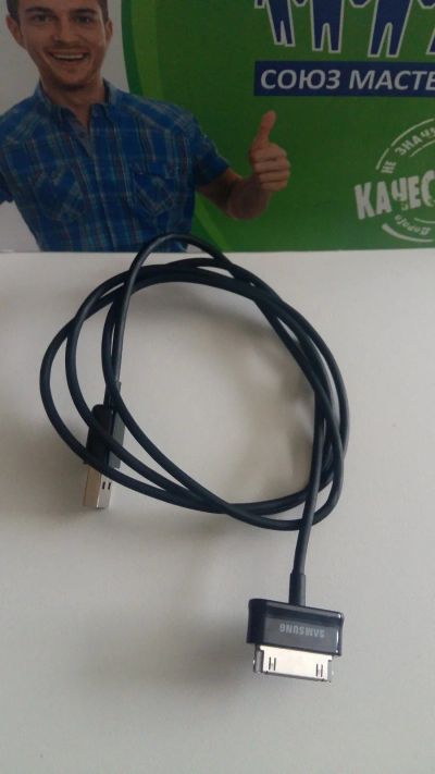 Лот: 13962391. Фото: 1. Кабель USB - Samsung P1000 Черный. Дата-кабели, переходники