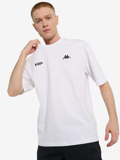 Лот: 25243582. Фото: 1. Футболка мужская Kappa, Белый. Другое (спортивная одежда)