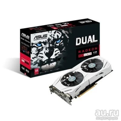 Лот: 9769759. Фото: 1. Radeon RX 480 8gb Asus OC Dual. Видеокарты
