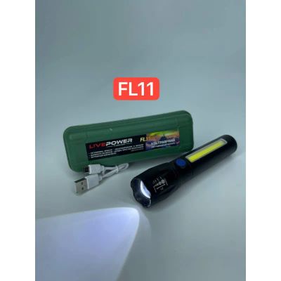 Лот: 24618717. Фото: 1. Фонарик ручной FL11 встроенный... Фонарики