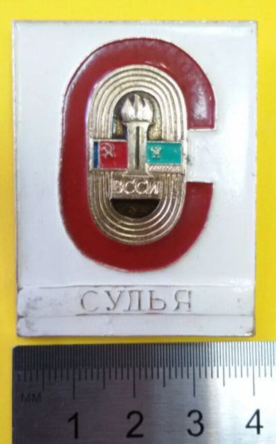 Лот: 7466832. Фото: 1. Большой знак ВССИ Судья. Спорт... Юбилейные