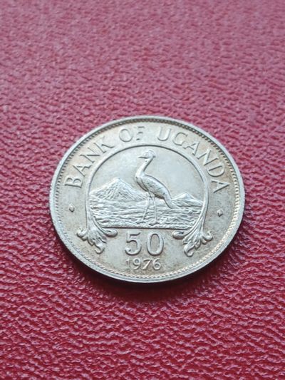Лот: 22165396. Фото: 1. Уганда 50 центов 1976. Африка