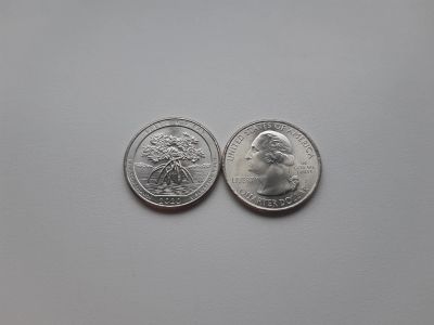 Лот: 16470517. Фото: 1. США 25 центов 2020 г Национальный... Америка