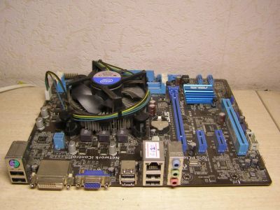 Лот: 18404708. Фото: 1. Asus P8H61-M2/SI+G530. Материнские платы