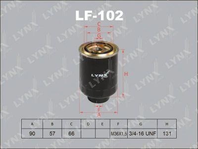 Лот: 13356887. Фото: 1. Lynx LF-102 Топливный фильтр. Расходные материалы