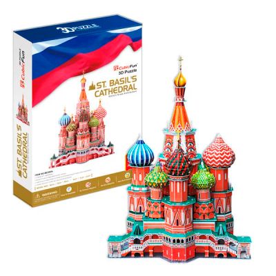 Лот: 17005312. Фото: 1. Cubic Fun Кубик фан Собор Василия... Конструкторы