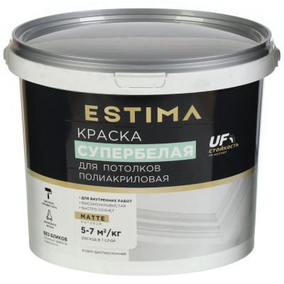 Лот: 25041652. Фото: 1. Краска водно-дисперсионная, Estima... Краски, лаки, растворитель