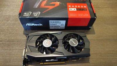 Лот: 20238825. Фото: 1. Видеокарта ASRock AMD Radeon RX... Видеокарты