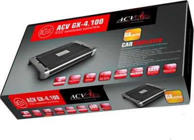 Лот: 7320771. Фото: 1. Автомобильный усилитель ACV GX-4... Усилители