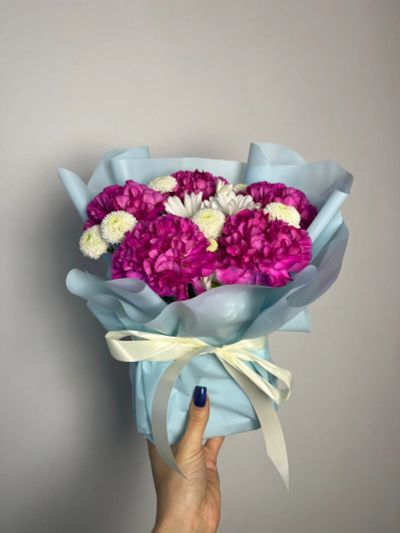 Лот: 25509766. Фото: 1. 8. Комплимент -композиция из живых... Свежие цветы