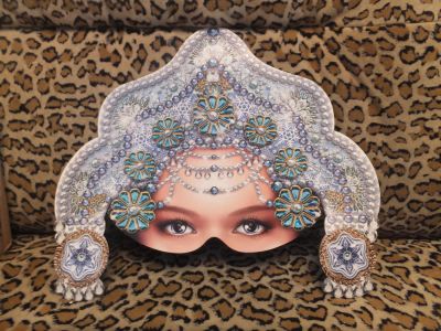 Лот: 4882755. Фото: 1. Маска "Снегурочка". Гирлянды, шарики, новогодние аксессуары