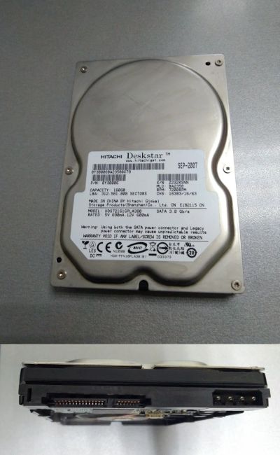 Лот: 17298459. Фото: 1. Жесткий диск HDD 160 гб 3.5 sata-II. Жёсткие диски (HDD)