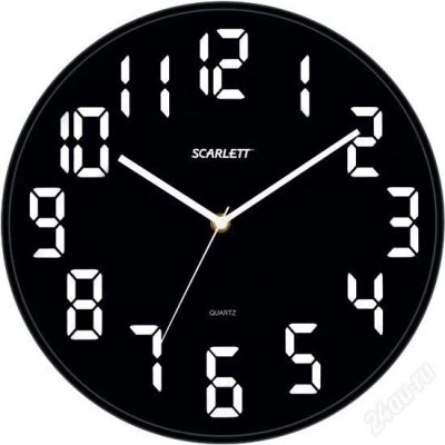 Лот: 2572873. Фото: 1. Часы настенные Scarlett SC-55BL... Часы настенные, настольные