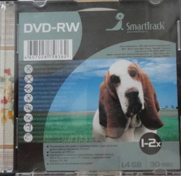Лот: 18398875. Фото: 1. SmartTrack Slim DVD-RW 1.4 Gb... CD, DVD, BluRay