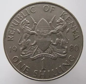 Лот: 8338899. Фото: 1. Кения 1 шиллинг 1980. Африка