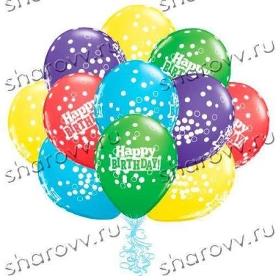 Лот: 16929197. Фото: 1. Воздушные Шарики Happy Birthday. Воздушные шары