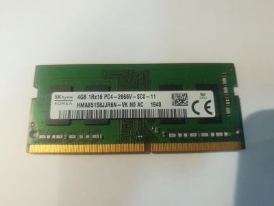 Лот: 18392304. Фото: 1. SO-DIMM DDR4 4Gb Hynix 2666. Оперативная память