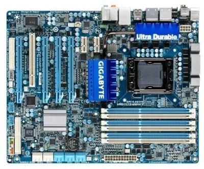 Лот: 2671497. Фото: 1. Геймерская мать Gigabyte GA-X58A-UD3R... Материнские платы