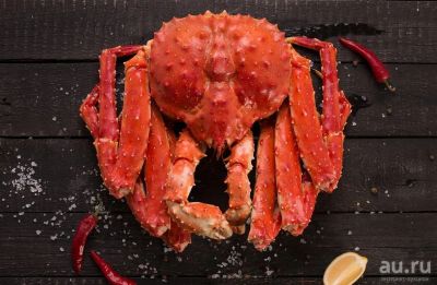 Лот: 10425641. Фото: 1. краб камчатский целый "подарок... Икра, рыба, морепродукты