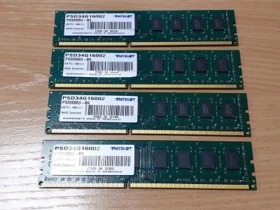 Лот: 17281430. Фото: 1. Память DDR3 16gb Patriot 1600... Оперативная память