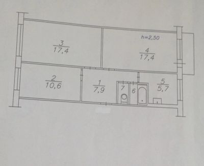 Лот: 4240232. Фото: 1. Продам 3 –комнатную квартиру в... Квартиры, студии
