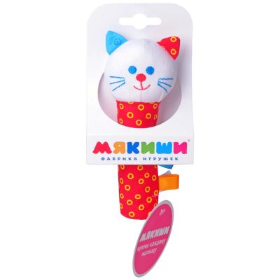 Лот: 6032305. Фото: 1. Игрушка ШуМякиши Котик, новый. Для младенцев