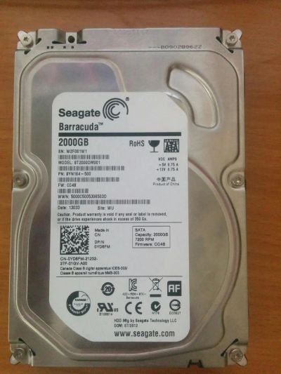Лот: 9134147. Фото: 1. Жесткий диск HDD 2Tb Seagate Barrauda... Жёсткие диски (HDD)