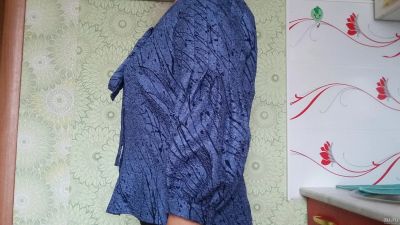 Лот: 17613804. Фото: 1. Кофта блузка персидского синего... Блузы, рубашки