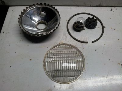 Лот: 4429880. Фото: 1. Отражатель, стекло, лампа 6v и... Запчасти