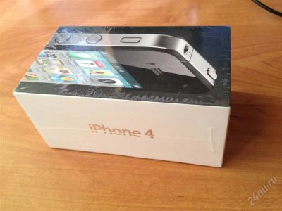 Лот: 1729579. Фото: 1. iPhone 4 8Gb черный. Новый запечатанный... Смартфоны