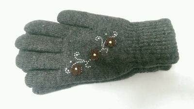 Лот: 8486848. Фото: 1. Зимние перчатки шерстяные узор... Перчатки, варежки, митенки