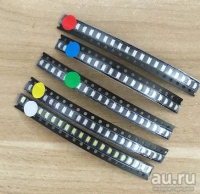 Лот: 16615774. Фото: 1. smd светодиод 1206 синий. Светодиоды