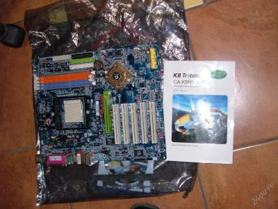 Лот: 62415. Фото: 1. Мамка Gigabyte K8NS-939 рабочая. Материнские платы