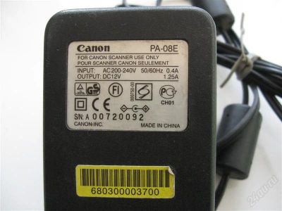 Лот: 1028631. Фото: 1. Блок питания для сканеров Canon... Зарядные устройства, блоки питания, адаптеры сетевые для смартфонов