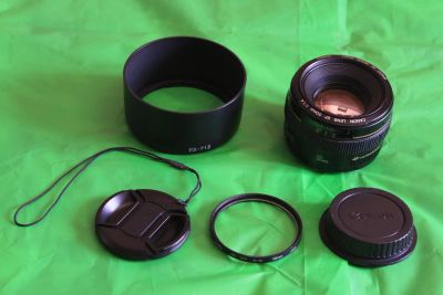 Лот: 4177850. Фото: 1. CANON EF 50 / 1,4 USM (made in... Объективы