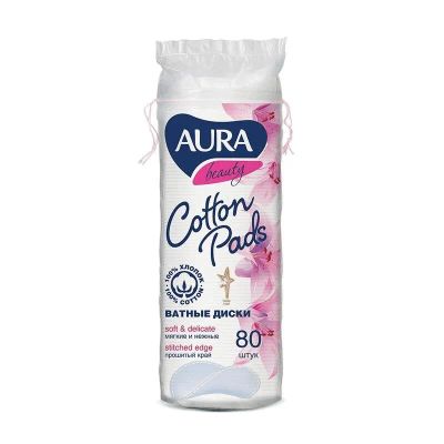 Лот: 23730824. Фото: 1. Aura Beauty Диски ватные 80 шт. Лекарства