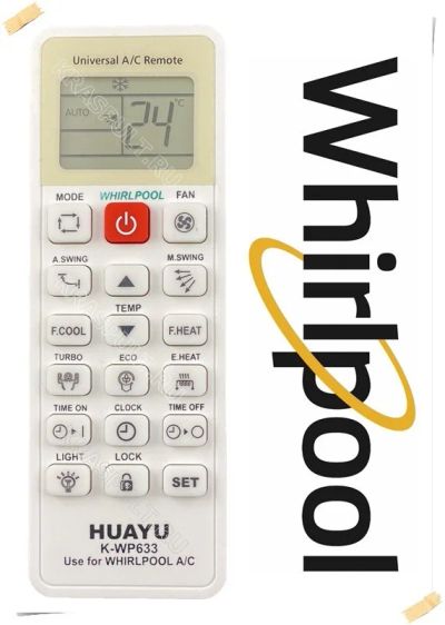 Лот: 15909261. Фото: 1. Пульт для кондиционера WHIRLPOOL... Пульты ДУ